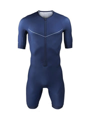 Righttrack Triathlon Race Suit Men's Short Sleeve Skinsuit Long Distance Tri Suits Performance Swimming/Cycling