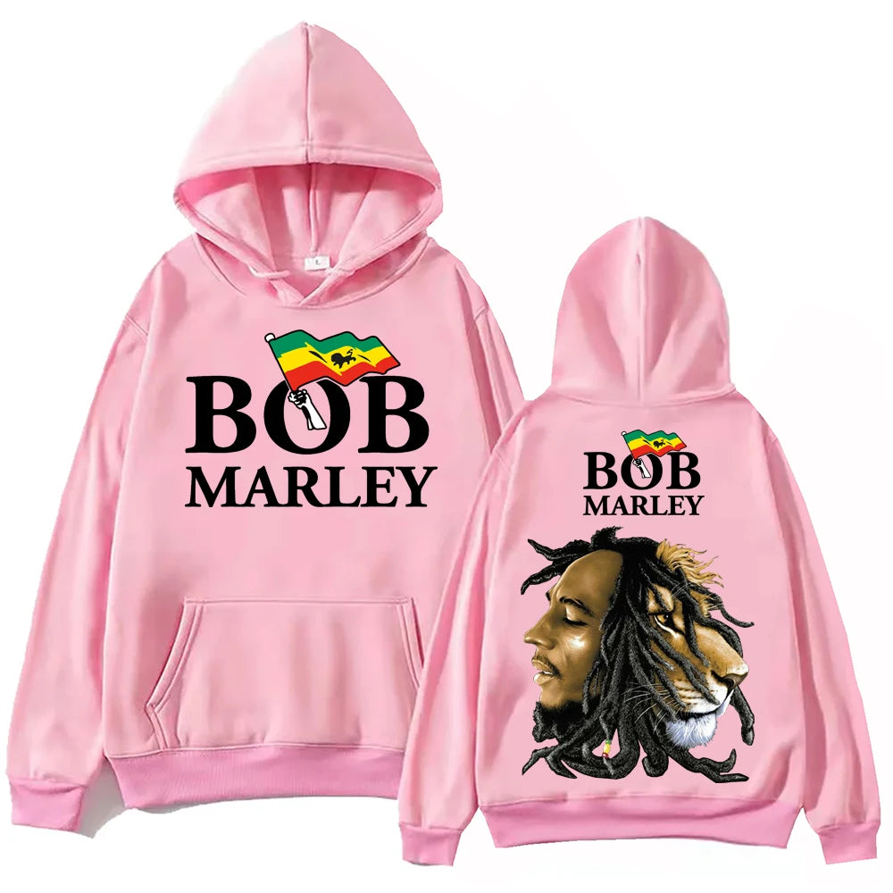 Bob Marley Hoodie Harajuku Hip Hop Pullover Tops Sweatshirt Gift