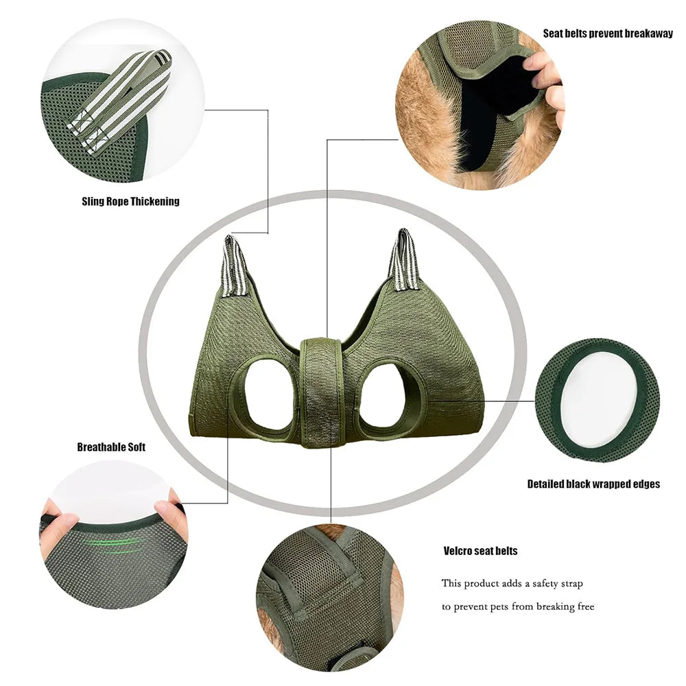Pet Grooming Hammock Cat Dog Nail Clipper Fixer Teddy Hook Type Feeding Anti-scratch Artifact Restraint Bag Pet Accessories