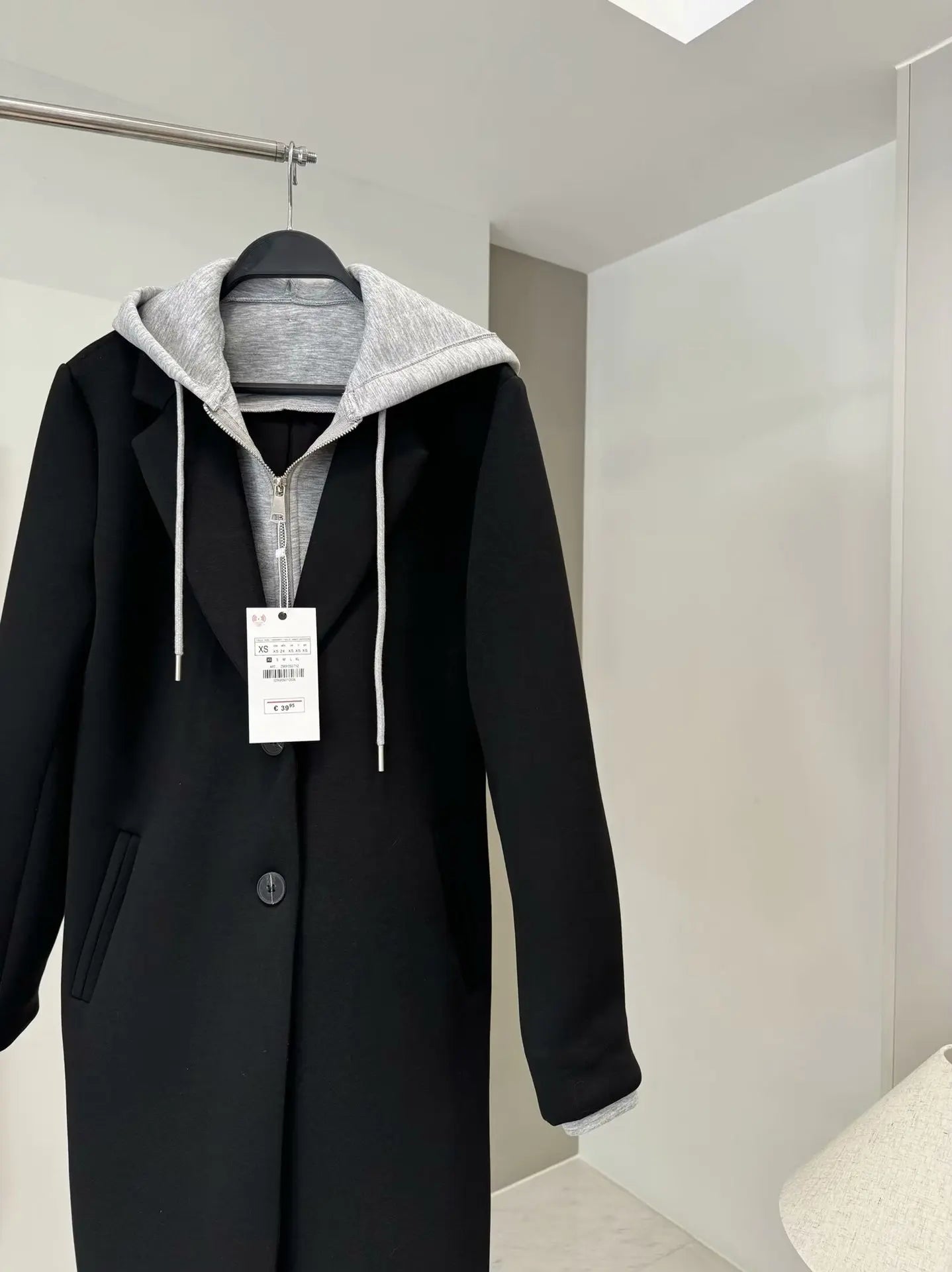 European Casual Hooded Long Coat