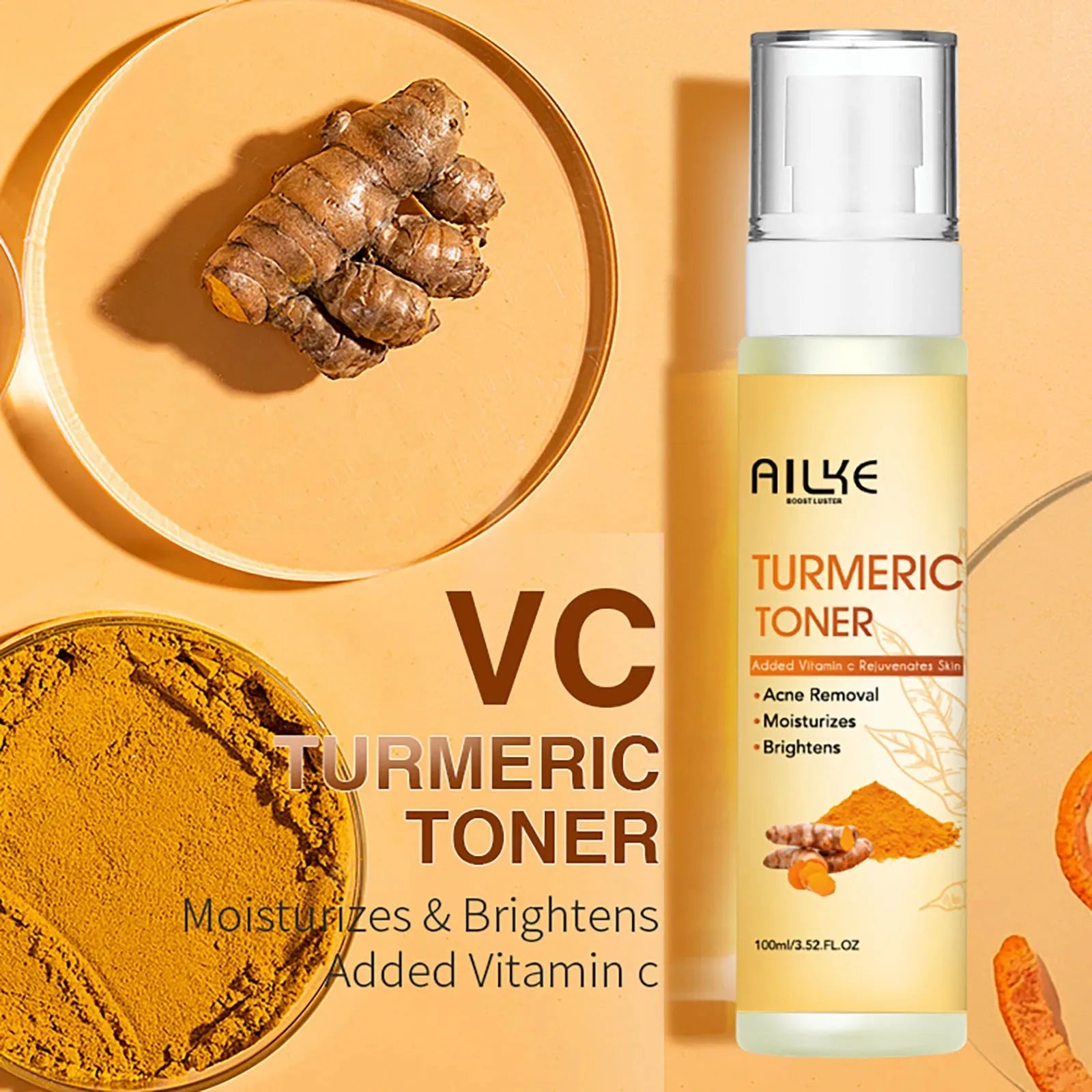Organic Turmeric Brightening Skincare Kit