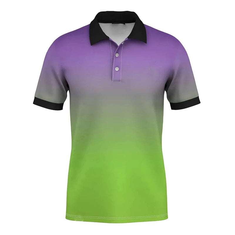 Gradient 3D Print Street Polo