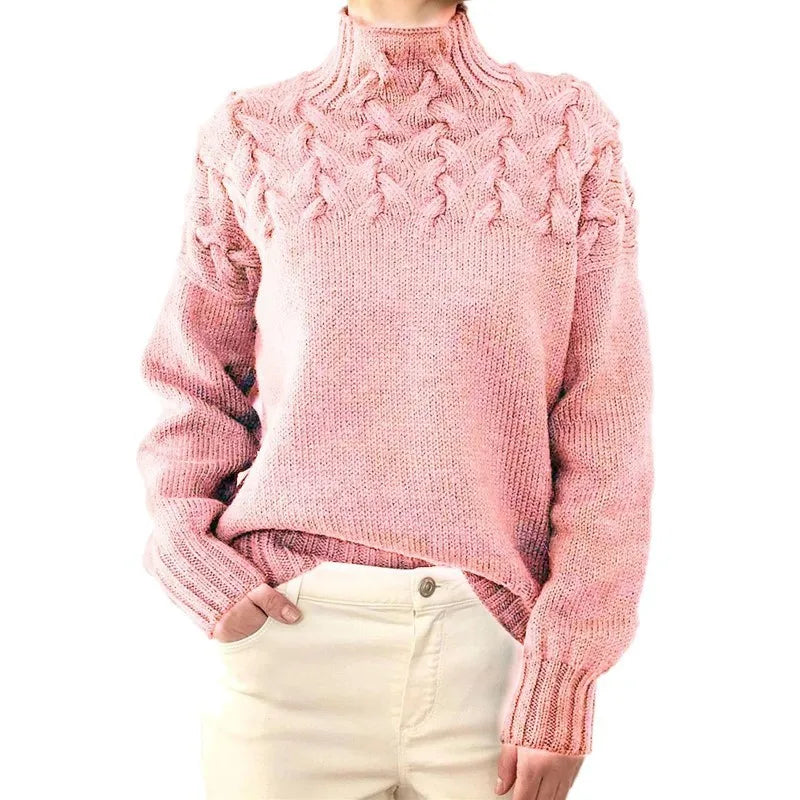 Winter Turtleneck Knit Pullover Sweater