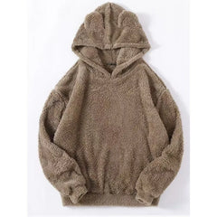 Men’s Plush Rabbit Ears Fleece Hoodie
