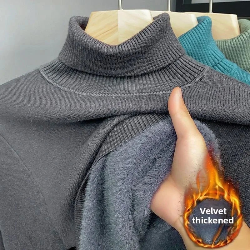 Thermal Fleece High-Neck Men’s Sweater