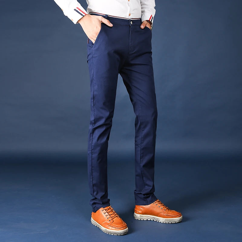 Classic Cotton Office Suit Pants
