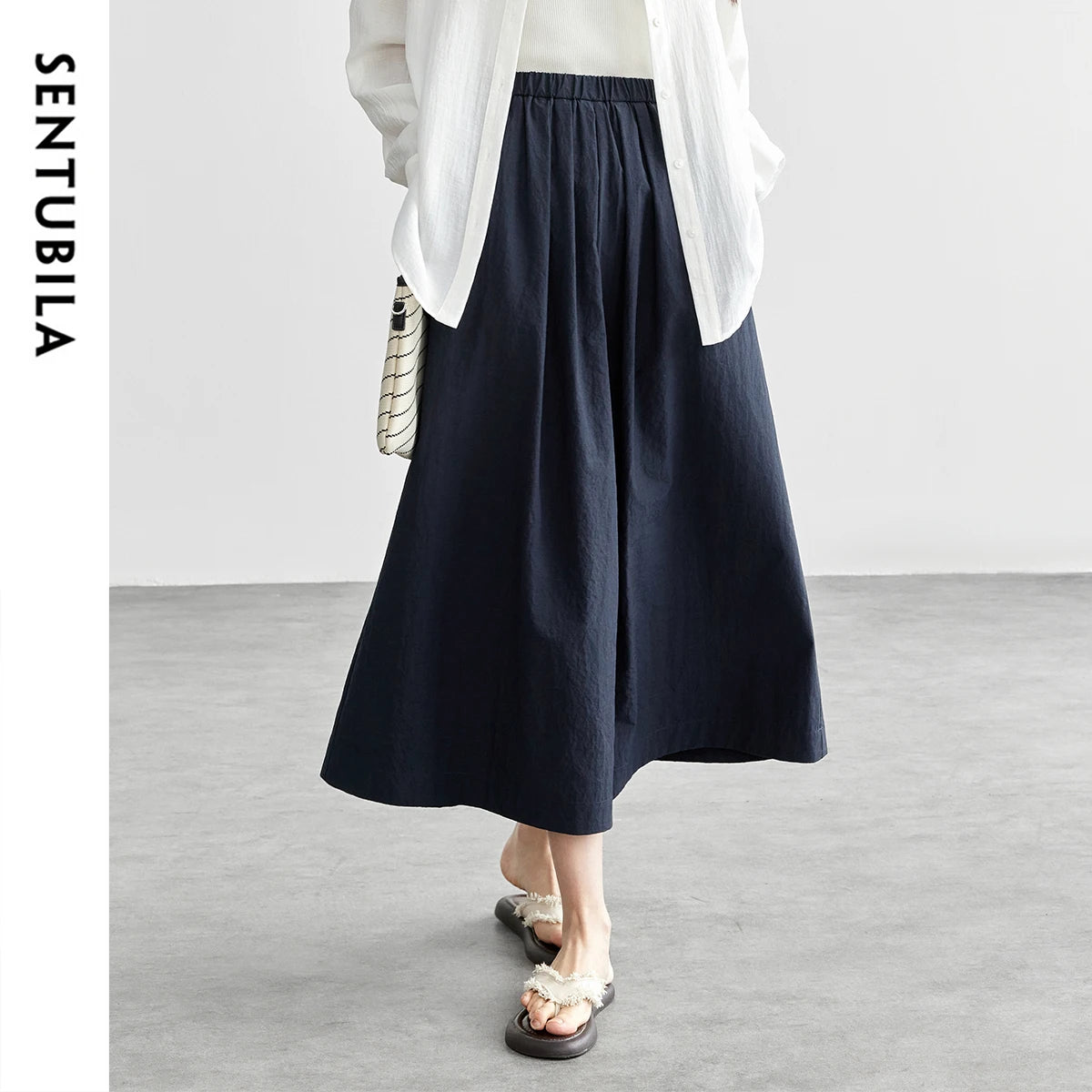 Office Essential A-Line Midi Skirt