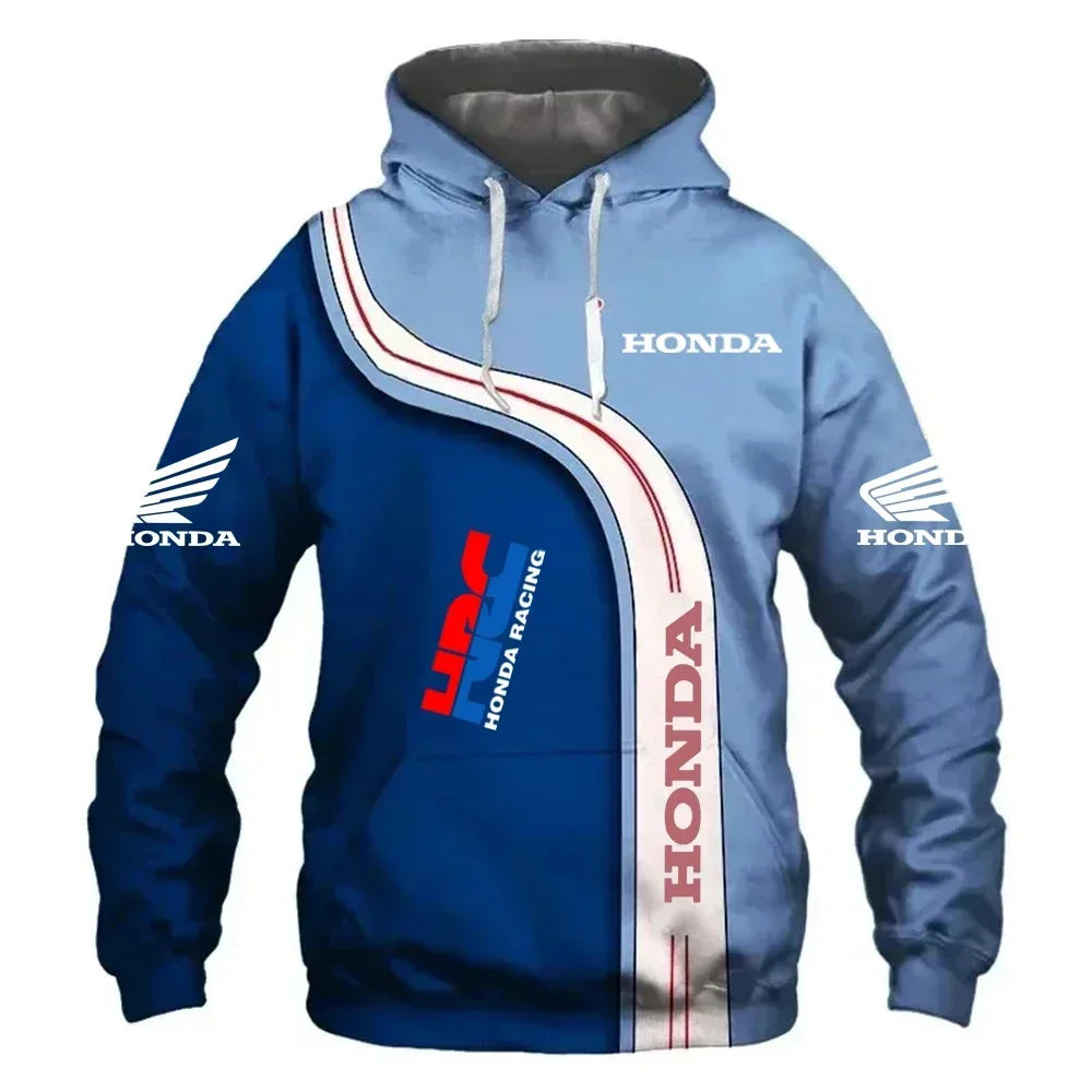 Racing Style Long Sleeve Hoodie