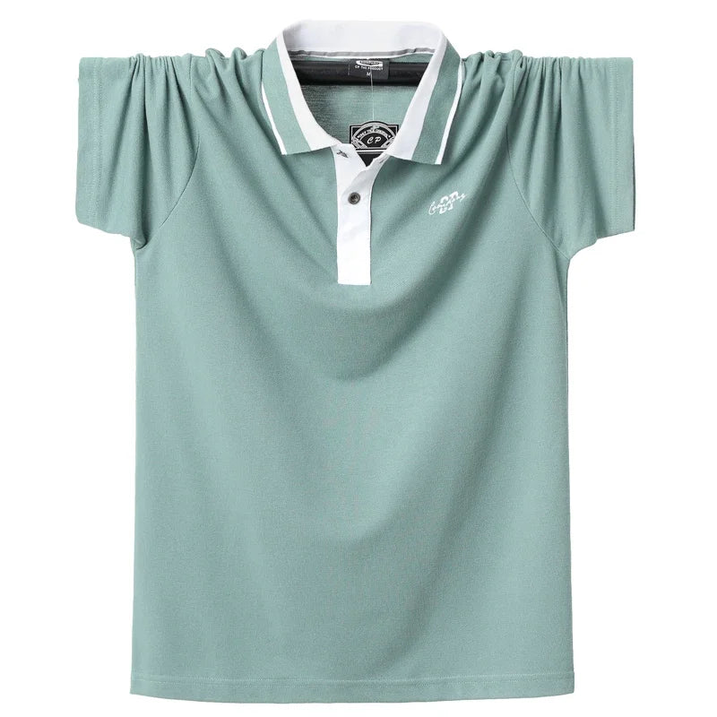 Striped Plus Size Summer Polo