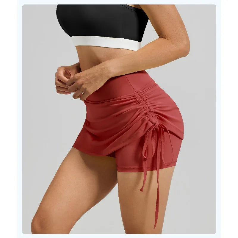 High Elastic Sports Skirt Shorts