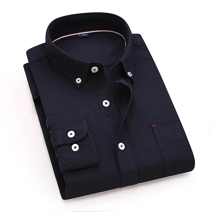 Vertical Striped Oxford Cotton Shirt