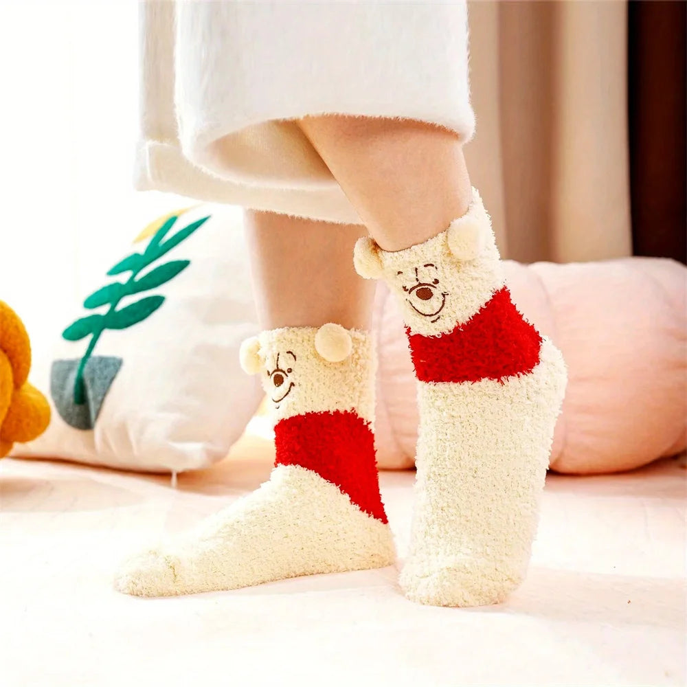 Disney Pooh Cute Cotton Socks
