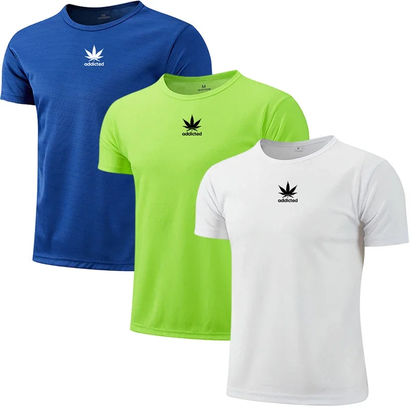 3 in 1 Workout Shirt for Men Athletic Running Gym Quick Dry Short Sleeve Performance Moisture Wicking T-Shirt