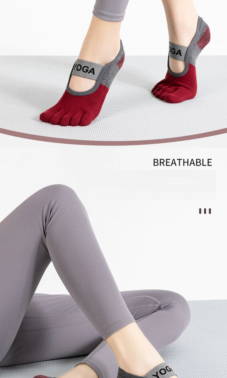 Grip Toe Yoga Socks Set