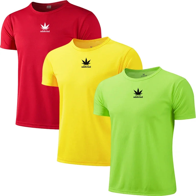 3 in 1 Workout Shirt for Men Athletic Running Gym Quick Dry Short Sleeve Performance Moisture Wicking T-Shirt