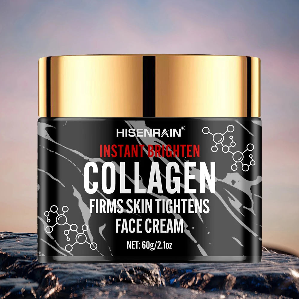 HISENRAIN Collagen & Retinol Face Cream for Men - Intense Moisture, Anti-Aging Hydration, Revitalizing Nourishing Skincare.