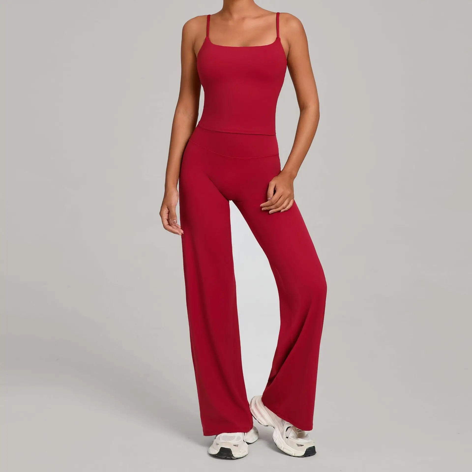 2PCS Yoga Set Women Yoga Pant Workout Tracksuit Sportswear Gym High Waist Straight Leg Bottoms Fitness Bta Sports Suit XP01