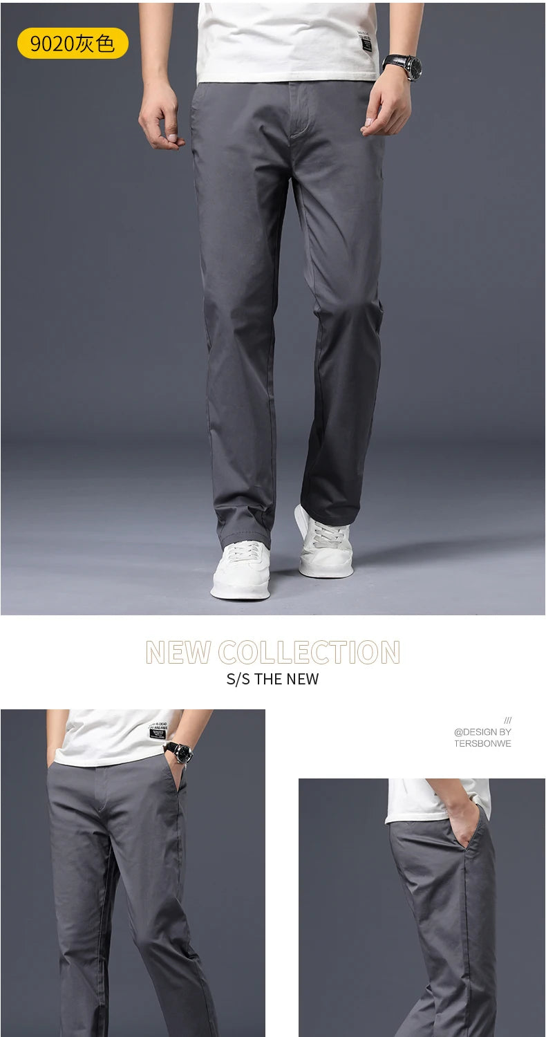 Everyday Stretch Straight Cotton Pants