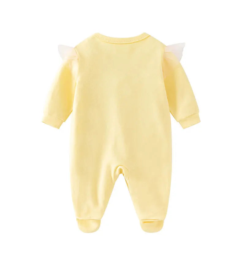 Sweet Striped Baby Girl Romper