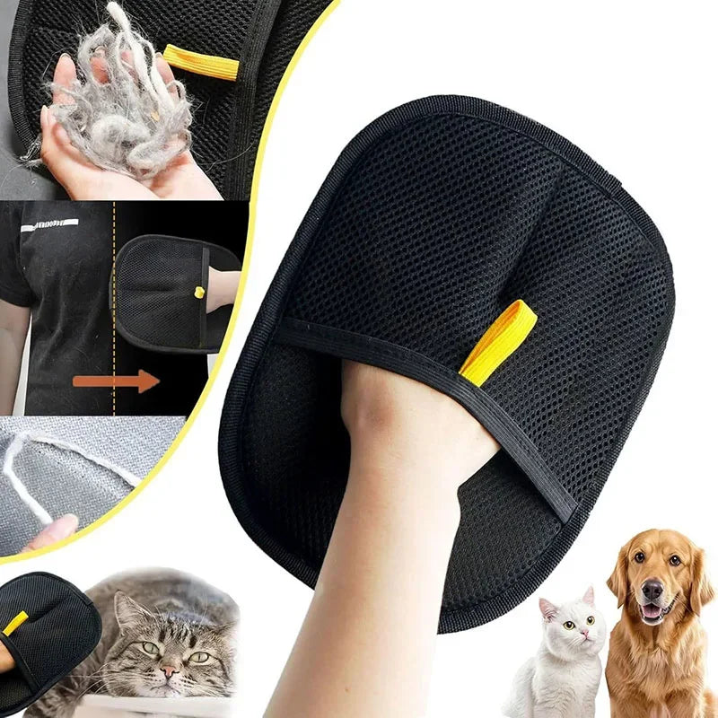 Pet Grooming Gloves Static Dedusting Brush Pet Hair Remover Brush Removing Dog Cat Hair From Sofa Carpet Clothes Pet Products