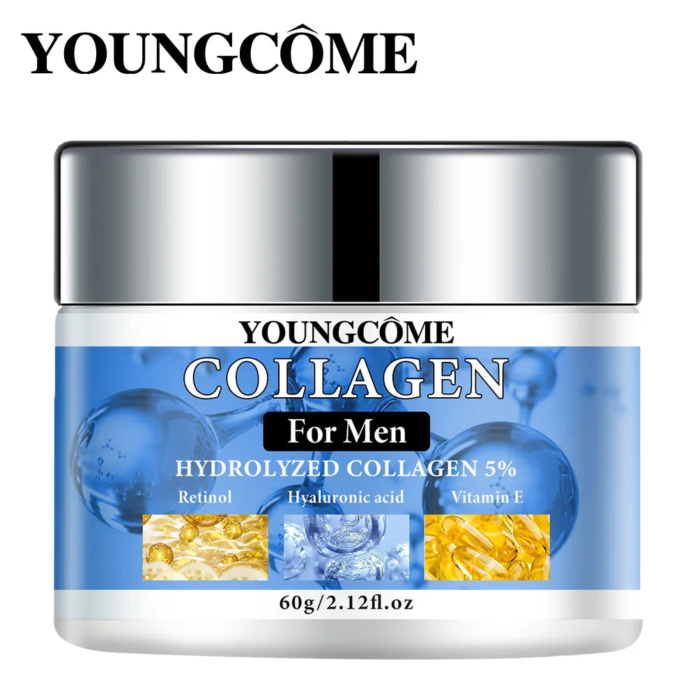 Smooth Wrinkle Cream for Men Remove Face & Neck Wrinkles Firming Moisturizing Skin Retinol Face Cream Younger Facial Treatment