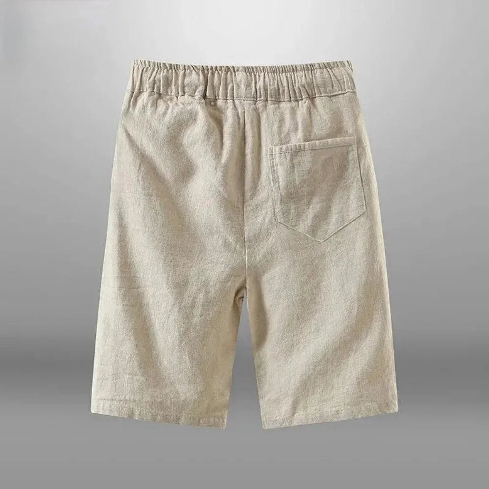 Cotton Linen Casual Beach Shorts