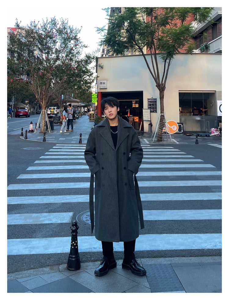 Winter Woolen Long Trench Coat
