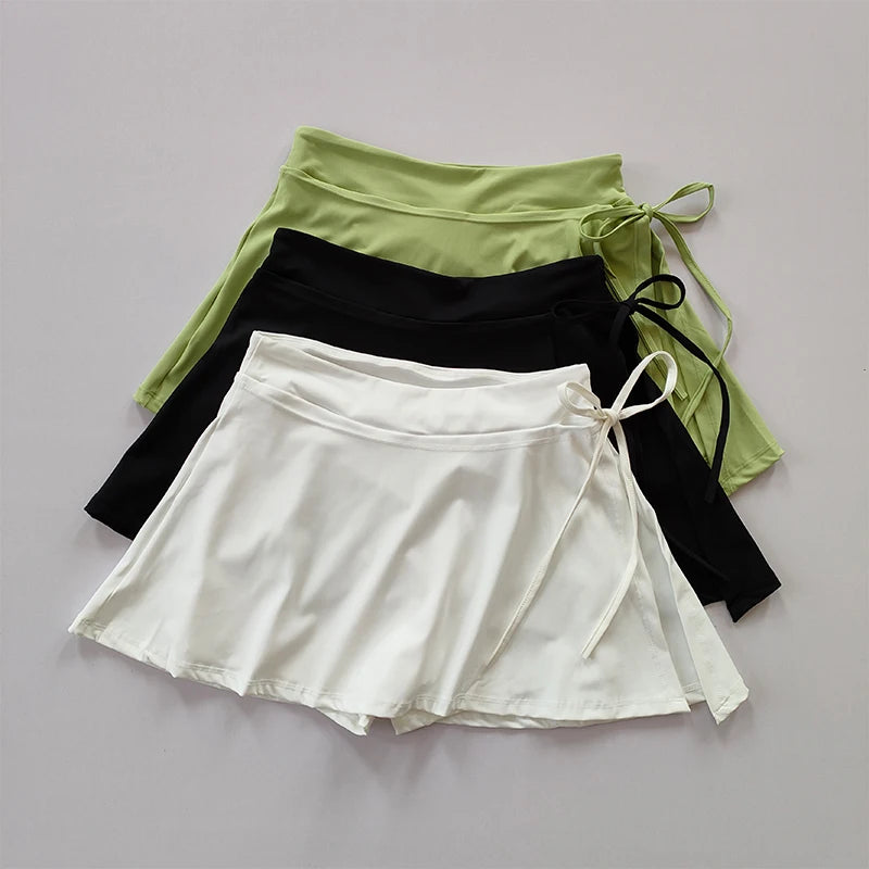 Sport Yoga Tennis Skirt Shorts