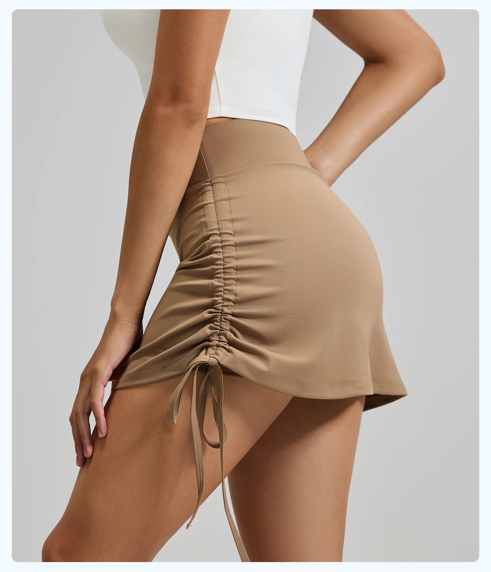 High Elastic Sports Skirt Shorts