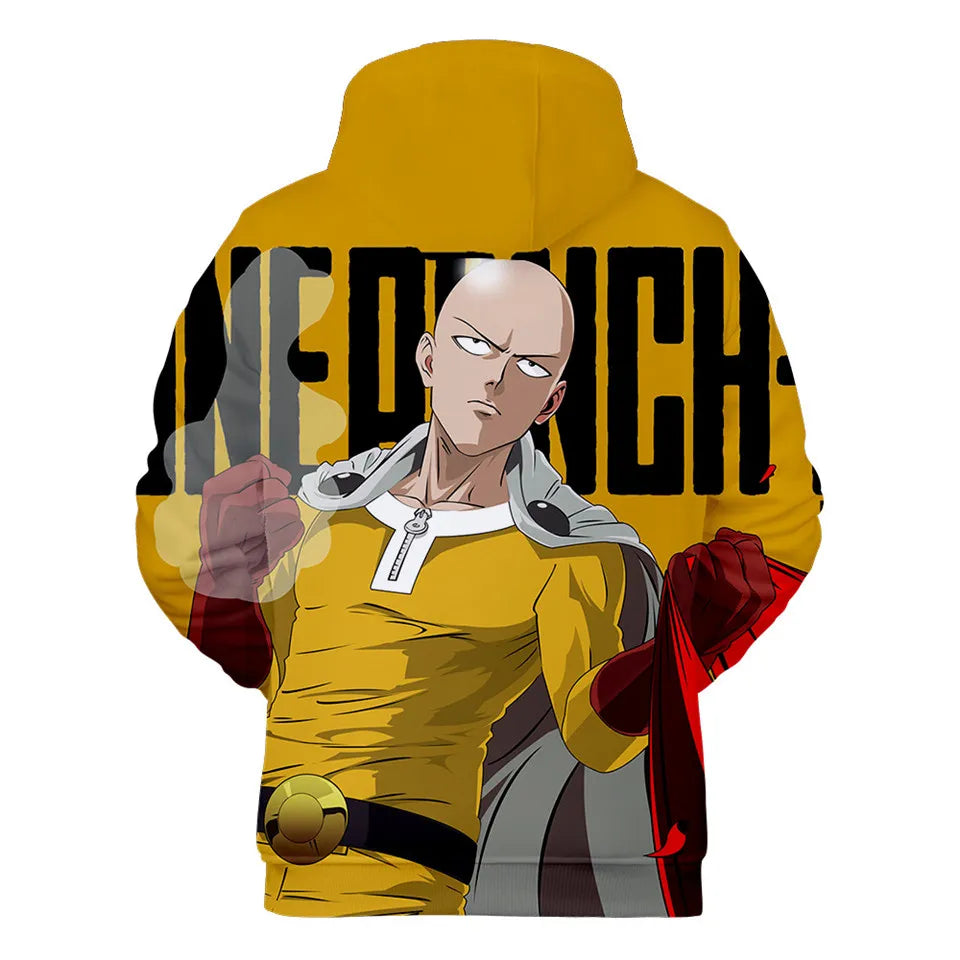 Coat Anime Saitama Oppai Hooded Hoodie Men Women Fleece Sweatshirt Fashion Harajuku Jacket Brand Clothes Cosplay Costume