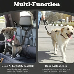 Pet Dog and Cat Seat Belt Car Headrest Restraint Adjustable Safety Rope Car Seat Belt Dog Pet Accessories Pet Supplies