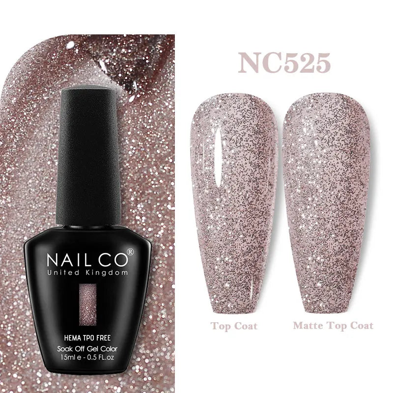 NAILCO 333 Colors Gel Nail Polish Semi Permanent Varnishes Nails Art Design Hybrid Soak Off Top Base Coat UV Gel Manicure 15ml