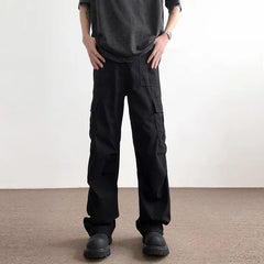 Pants Men's Trendy American Paratrooper Overalls Men's Summer Casual Handsome Outdoor Loose Straight