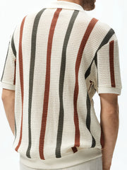 Striped Knit Polo