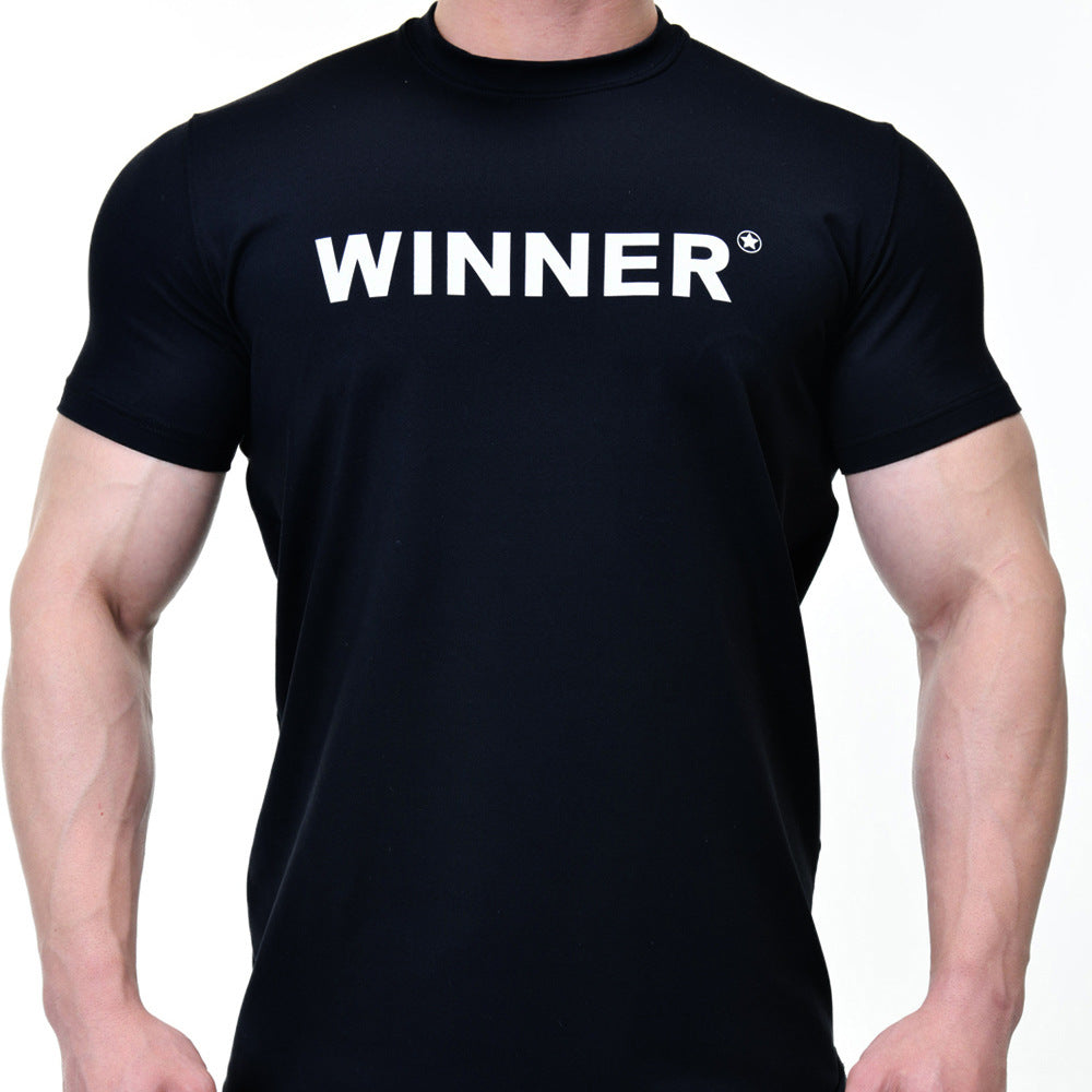 Men Muscle Shirt Slim Fit Bodybuilding Tshirt Men Workout Fitness Shirts Top Tees
