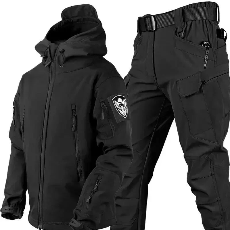 Winter Autumn Fleece Thermal Waterproof Suit Men Jacket Tactical Outdoor Fishing Hiking Camping Tracksuits Coat