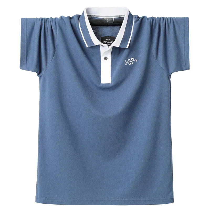 Striped Plus Size Summer Polo