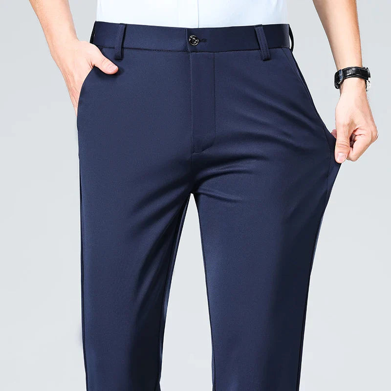 Classic Wrinkle-Resistant Suit Pants
