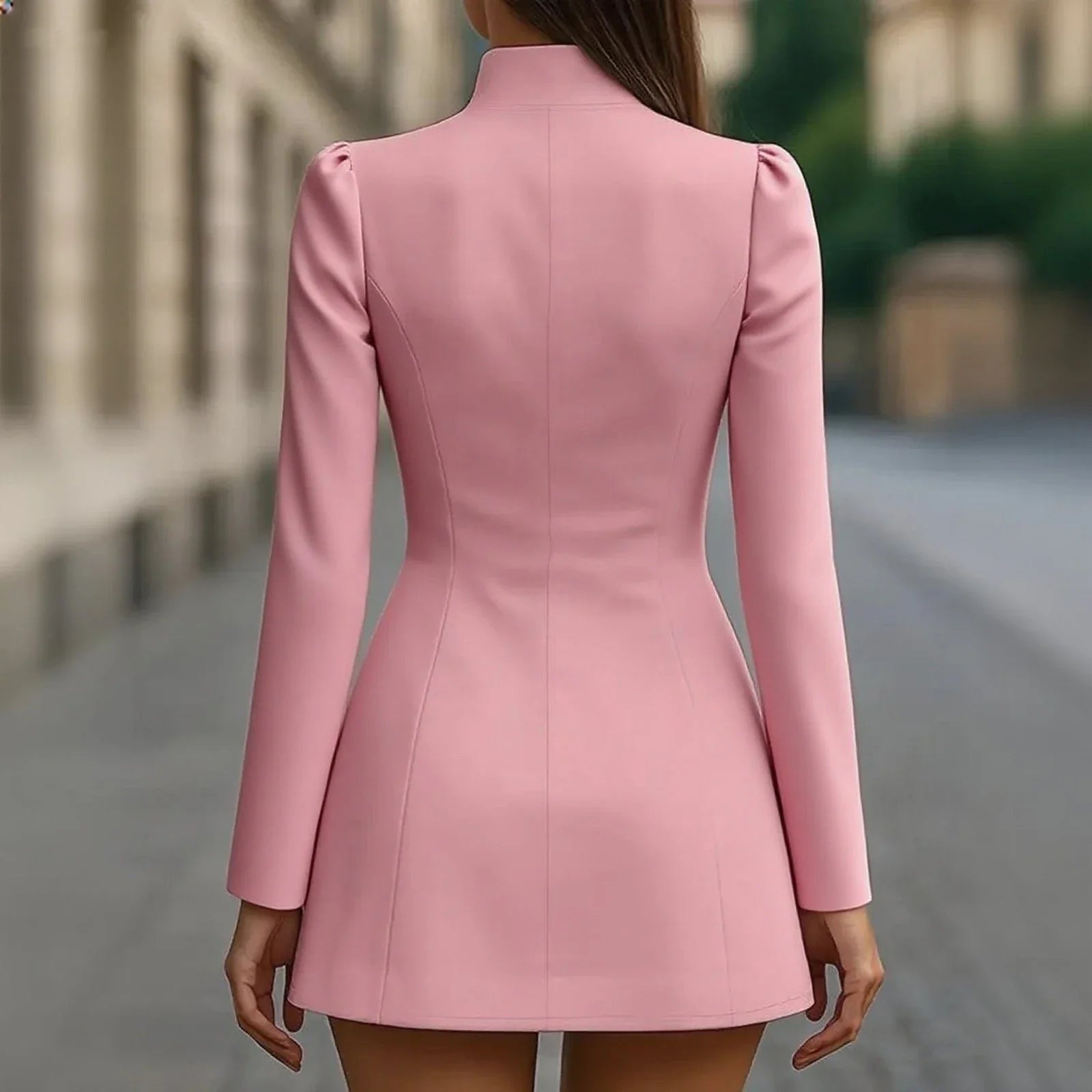 Elegant Bell Sleeve Slim Midi Dress