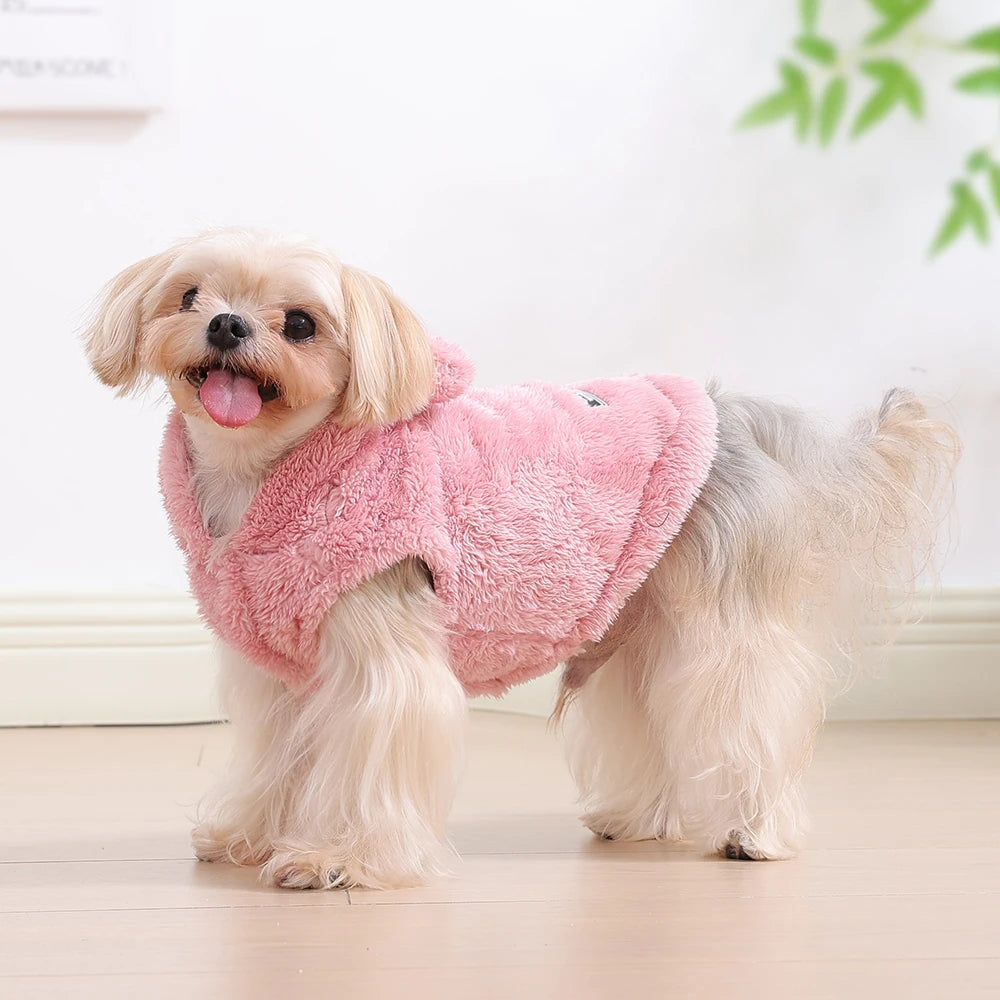 Cozy Fleece Pet Hoodie Coat
