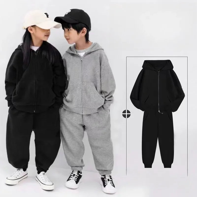 Bright Zip Casual Kids Hoodie