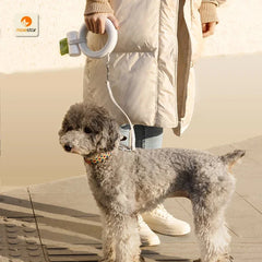 Pet Leash Accessories Pet Poop Bag Dispenser Extension Belt for 2 Pet Replaceable Belt Poop Bags for Pet Walk Ease Moestar