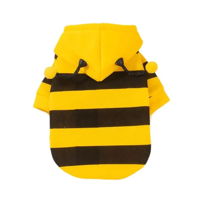 Bee Pet Puppy Coat Apparel Outfit Dog Hoodies Winter Warm Cat Cosplay Costume Holiday Outfit for Small Medium Dogs & Cats