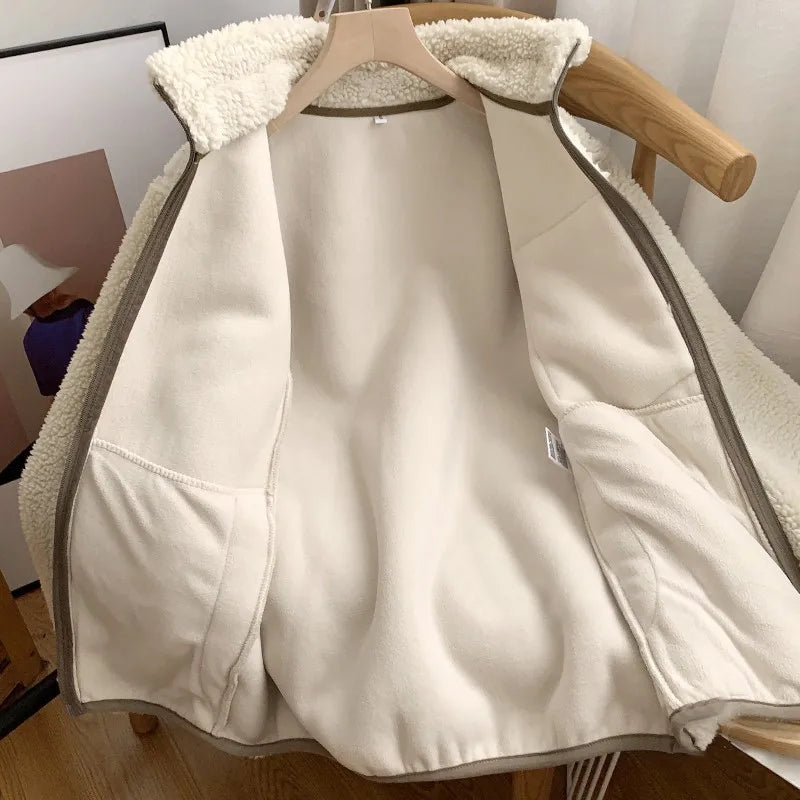 Warm Stand Collar Motorcycle Jacket