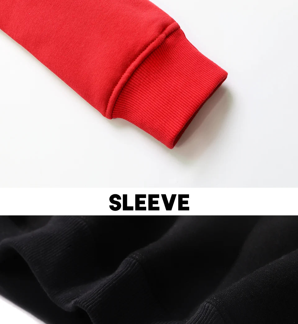 Color-Block Oversized Fleece Hoodie