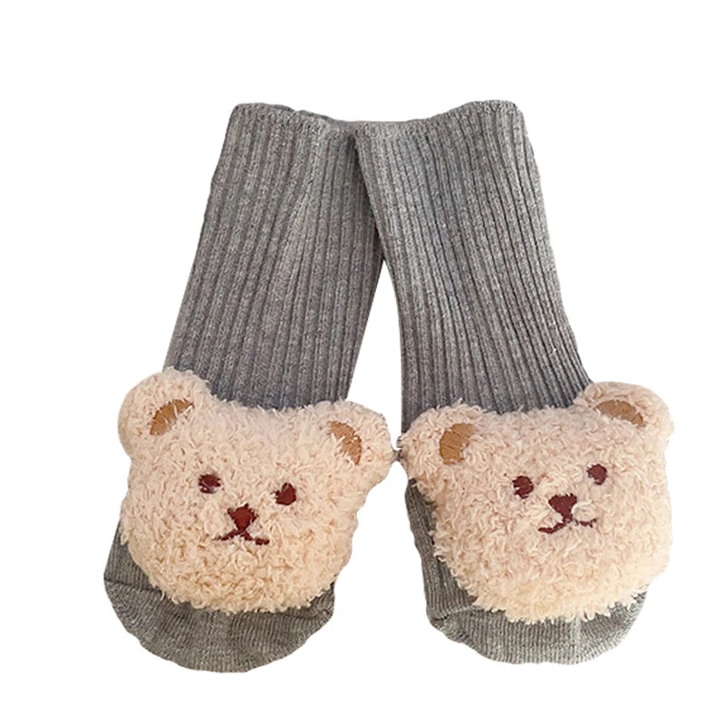 Cartoon Bear Infant Knit Socks