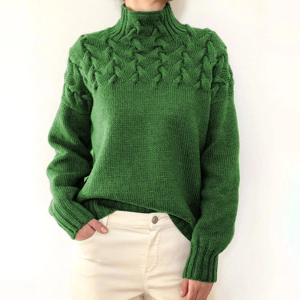 Winter Turtleneck Knit Pullover Sweater