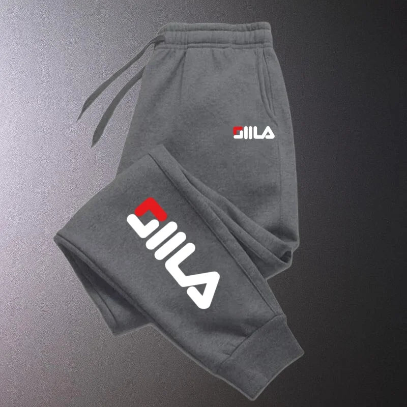 Autumn Winter Men's Joggers Drawstring Casual Pants Fleece Sweatpants Workout Running Gym Fitness Sports Trousers