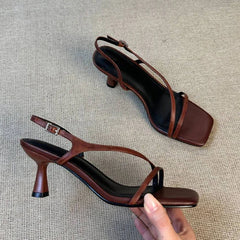 Women High Heels Sandals Designer Dress Shoes Sexy Woman Slippers Luxury Brand Pumps Open Toe Flip Flops Mujer Slides Zapatos
