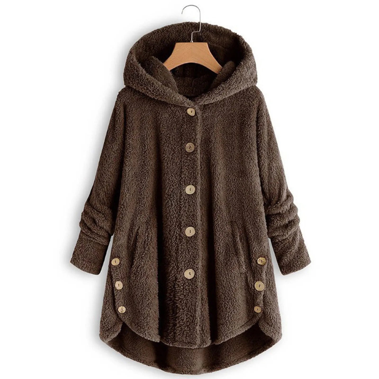 Plush Wool Blend Winter Coat